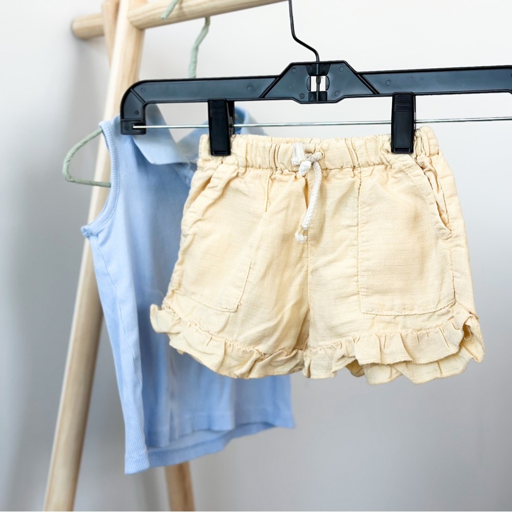 Zara sleeveless T-shirt and shorts bundle 12 - 18 months